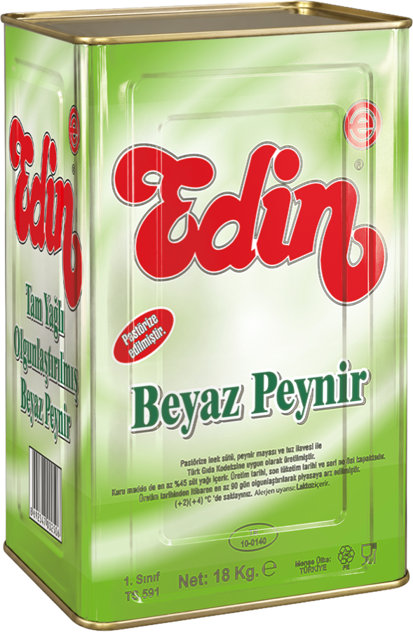 Edin Tam Yağlı Olgunlaştırılmış Sezon Beyaz Peynir, yeşil teneke